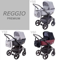 Детская коляска Adamex Reggio Premium Бежевая