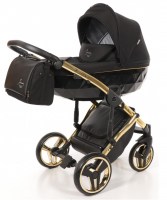 Junama Diamond S-Line 02 (melna zelta) Bērnu rati 